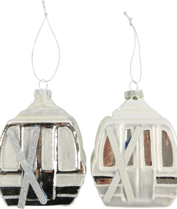6297 GLASS DECO GONDEL S/2